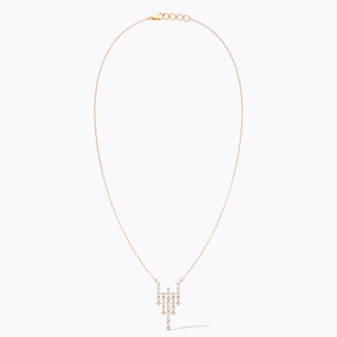 Gleaming Fringe Diamond Necklace Gleaming Fringe Diamond Necklace