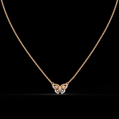Fluttering Papillon Diamond Necklace