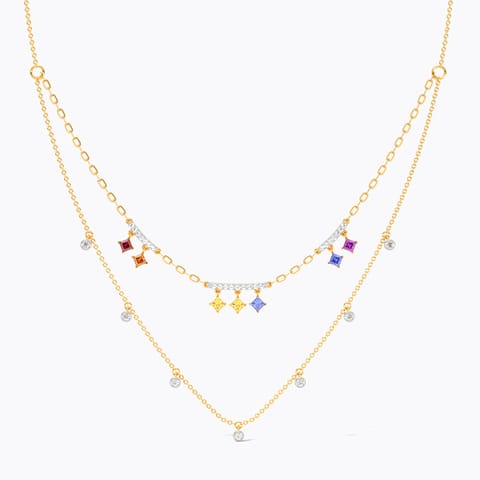 Rainbow Gleam Gemstone Necklace Rainbow Gleam Gemstone Necklace