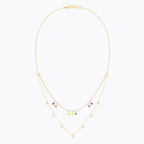 Rainbow Gleam Gemstone Necklace Rainbow Gleam Gemstone Necklace