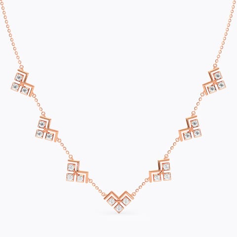 Aurora Diamond Station Necklace Aurora Diamond Station Necklace