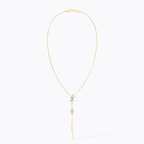 Dazzlling Swirl 4 Way Convertible Diamond Necklace