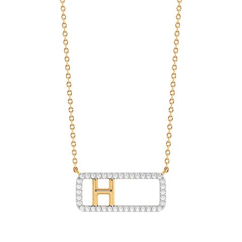 Heritage Initial Diamond Necklace Heritage Initial Diamond Necklace