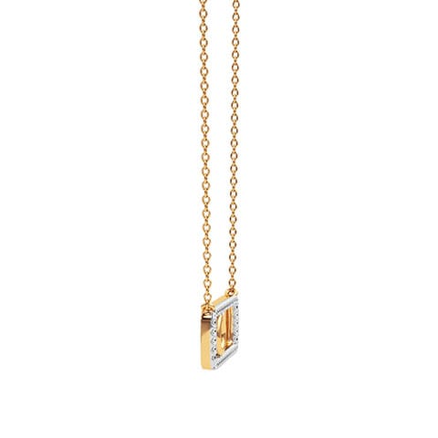 Orbit Initial Diamond Necklace