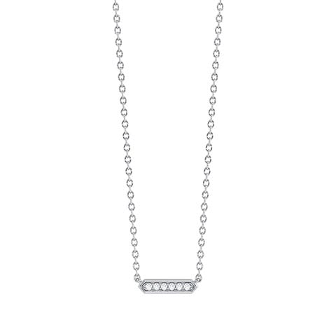Sleek Sapphire Diamond Necklace Sleek Sapphire Diamond Necklace