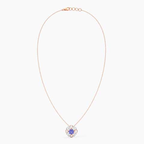 Azure Blue Gemstone Necklace