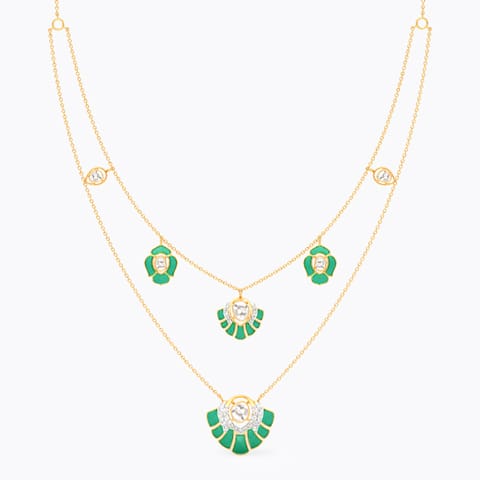 Verdant Polki Gemstone Necklace