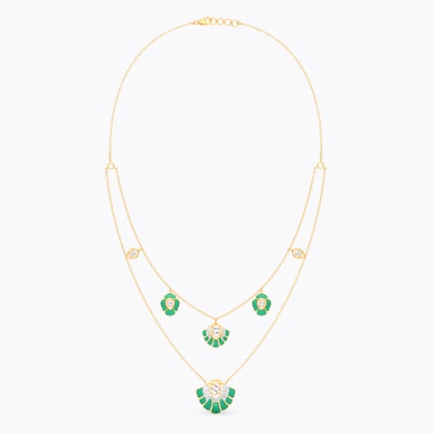 Verdant Polki Gemstone Necklace