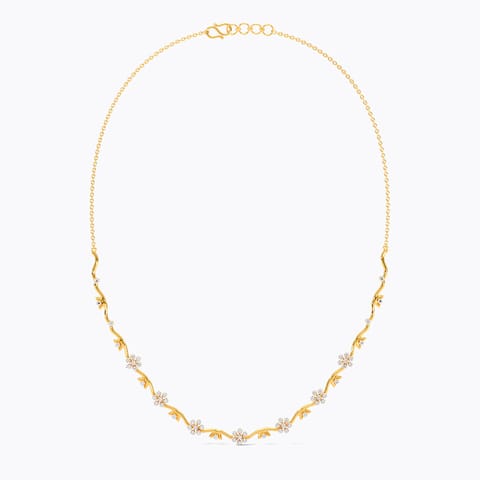 Gleam Trail 9KT Diamond Necklace