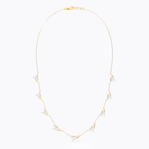 Etched Elegance Diamond Necklace