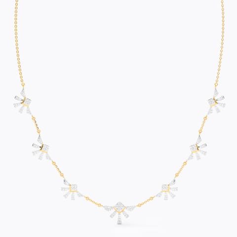 Gilded Serenity Diamond Necklace