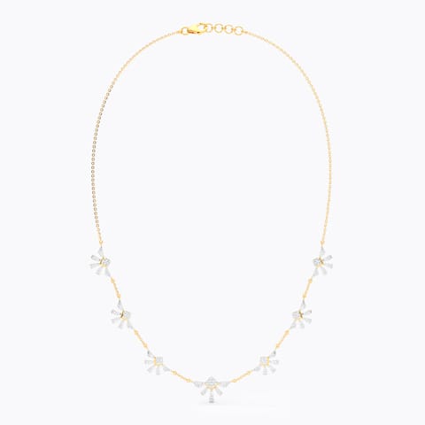 Gilded Serenity Diamond Necklace