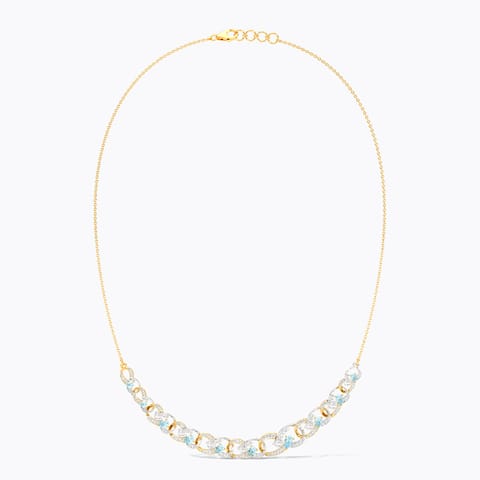 Aqualine Spark Gemstone Necklace Aqualine Spark Gemstone Necklace