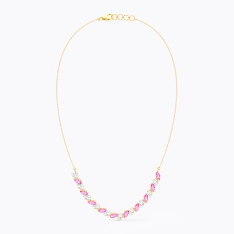 Imperial Pink Gemstone Necklace Imperial Pink Gemstone Necklace