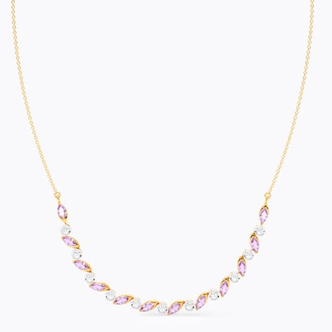 Purple Spark Gemstone Necklace Purple Spark Gemstone Necklace