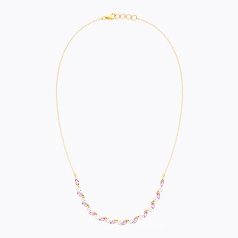 Purple Spark Gemstone Necklace Purple Spark Gemstone Necklace