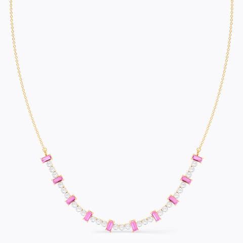 Celestial Pink Gemstone Necklace Celestial Pink Gemstone Necklace