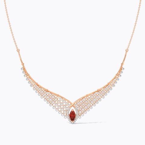 Regal Garnet Gemstone Necklace Regal Garnet Gemstone Necklace