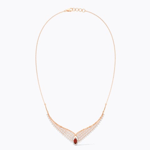 Regal Garnet Gemstone Necklace Regal Garnet Gemstone Necklace