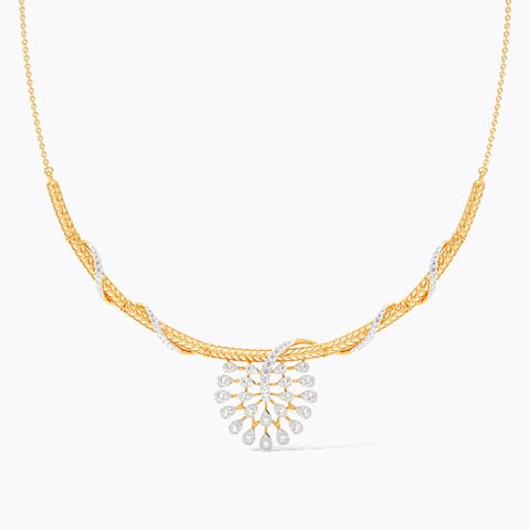 Radiant Wreath Diamond Necklace