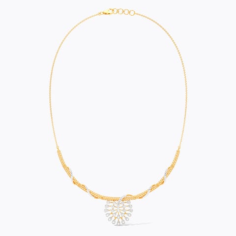 Radiant Wreath Diamond Necklace