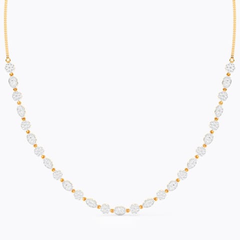 Cluster Shine Diamond Necklace