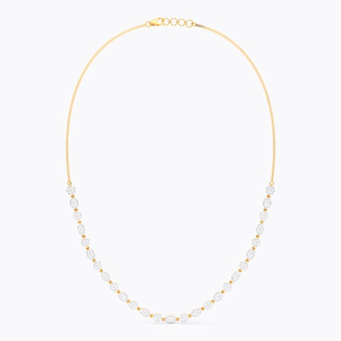 Cluster Shine Diamond Necklace