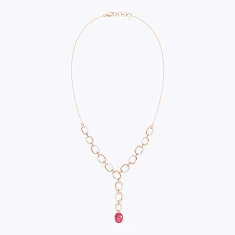 Blushing Loops Gemstone Necklace