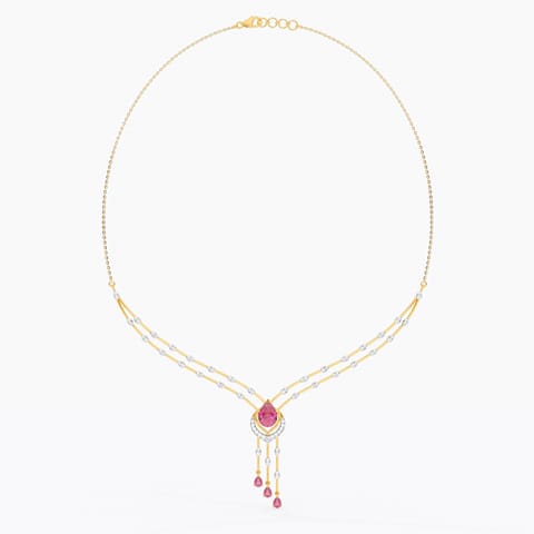 Alluring Ruby Gemstone Necklace