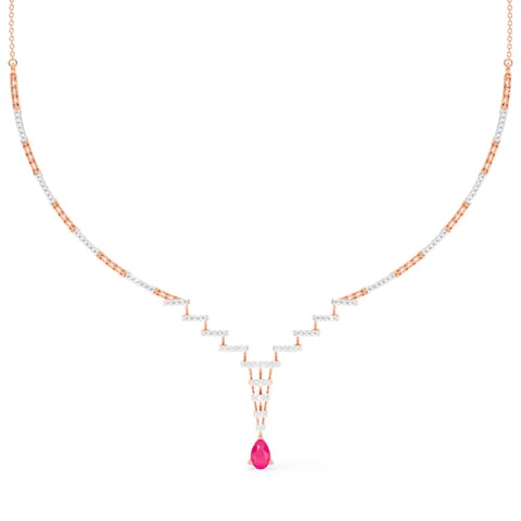 Rose Dewfall Gemstone Necklace