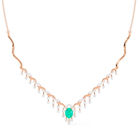 Verdant Elegance Gemstone Necklace
