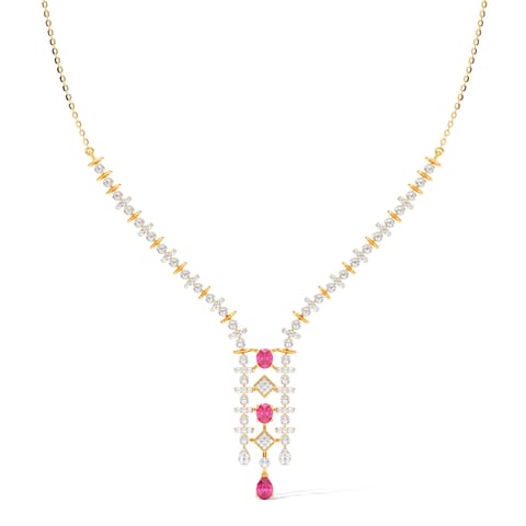 Rouge Trails Gemstone Necklace