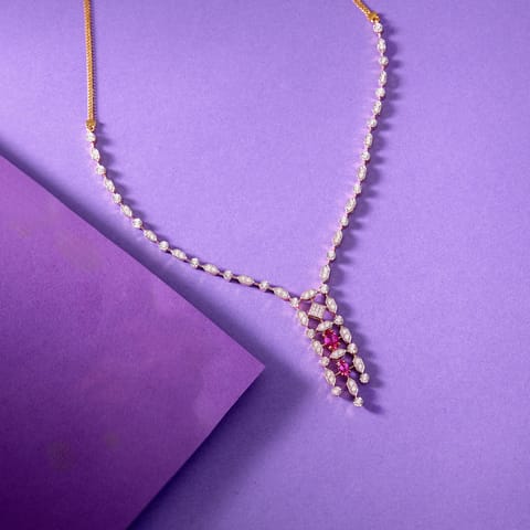 Regal Tassel Gemstone Necklace