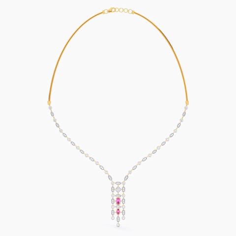 Regal Tassel Gemstone Necklace