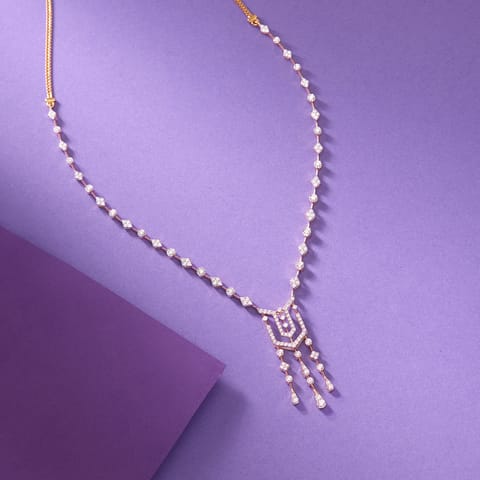 Shimmer Tassels Diamond Necklace