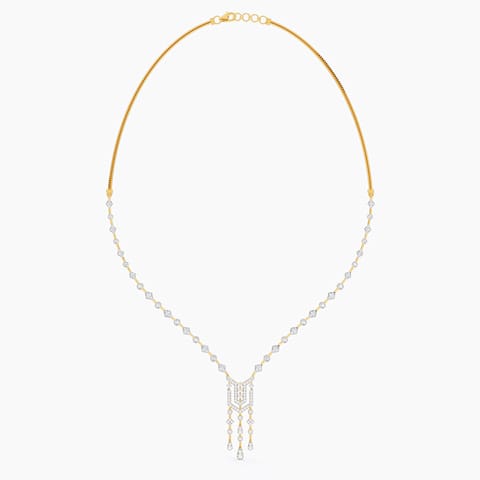 Shimmer Tassels Diamond Necklace