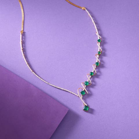 Serpentine Spark Gemstone Necklace