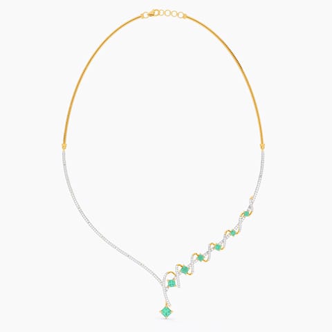 Serpentine Spark Gemstone Necklace