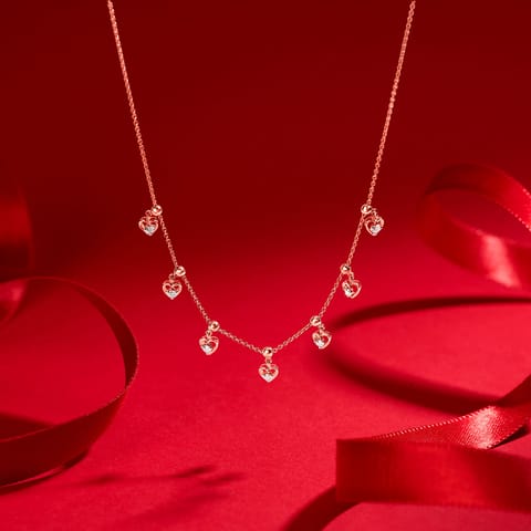 Kinetic Hearts Diamond Necklace