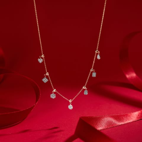 Moving Charms Diamond Necklace