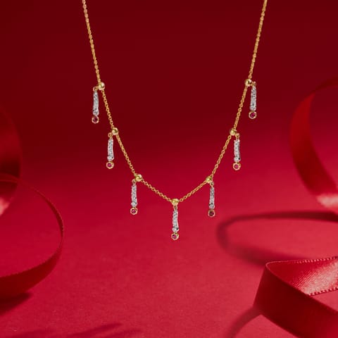 Tassels In Motion Gemstone Necklace