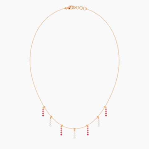 Moving Tassels Gemstone Necklace Moving Tassels Gemstone Necklace