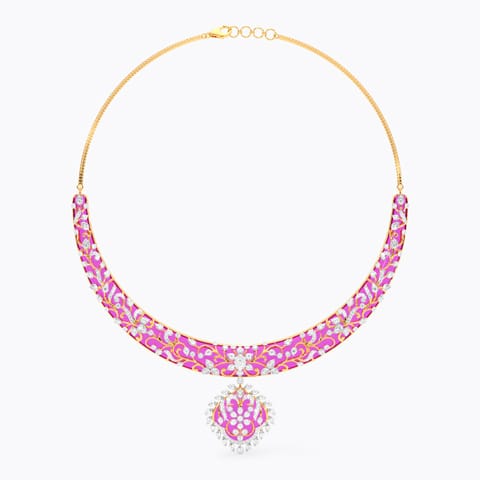 Imperial Pink Diamond Necklace