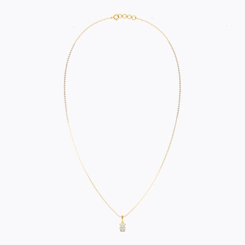 Teddy Bear 9KT Diamond Necklace