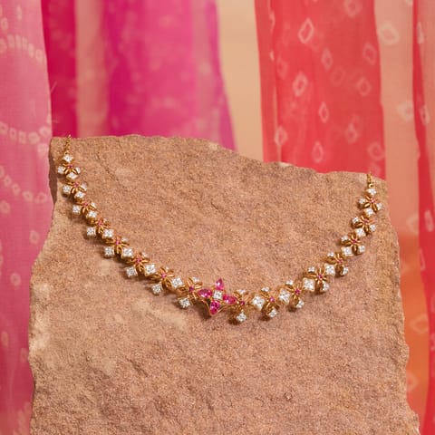 Bandhani Noor Gemstone Necklace