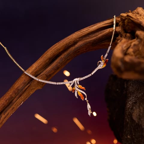 Eternal Flame Diamond Necklace