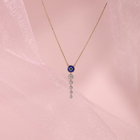 Cosmic Evil Eye Gemstone Necklace