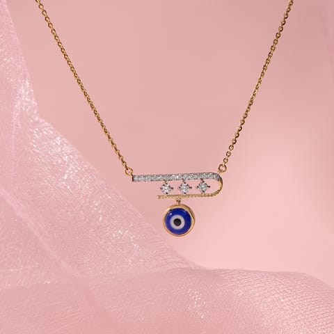 Mystic Evil Eye Gemstone Necklace