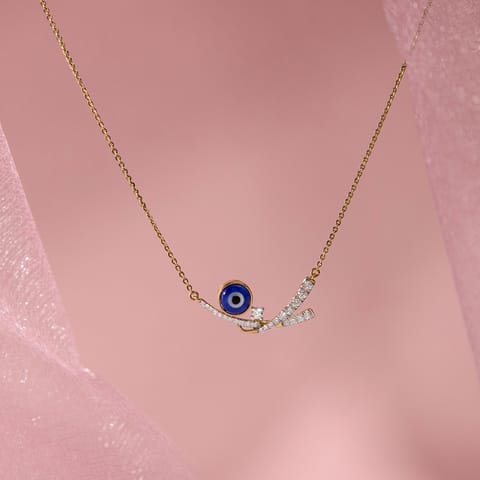 Alluring Evil Eye Gemstone Necklace Alluring Evil Eye Gemstone Necklace