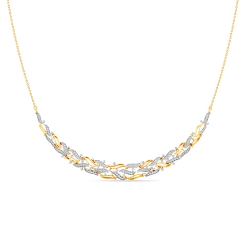 Celestial Wave Diamond Necklace